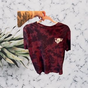 WESC RED TYE DYE TEE